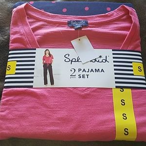 Pajama set pink polka dot splendid nordstprm